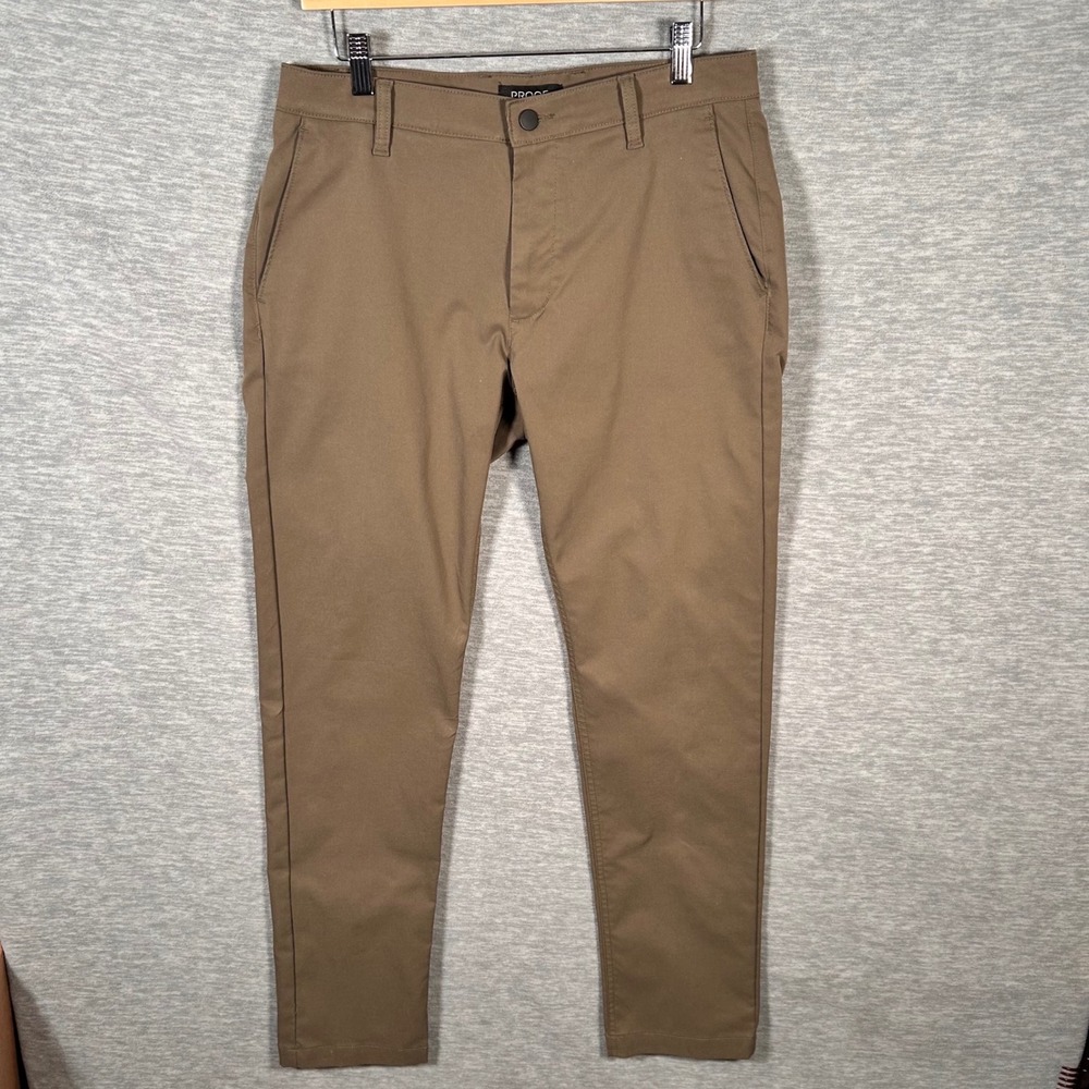 Proof Nomad Chino Pants Mens 32x32 Brown Slim Fit Performance Stretch Huckberry - Picture 2 of 7